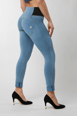 Freddy Womens Wrup High Waist Jeans In Light Blue