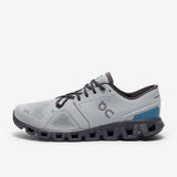 On Mens Cloud X 3 Sneakers In Glacier/Iron