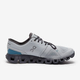 On Mens Cloud X 3 Sneakers In Glacier/Iron