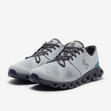 On Mens Cloud X 3.0 Snekares In Glacier/Iron