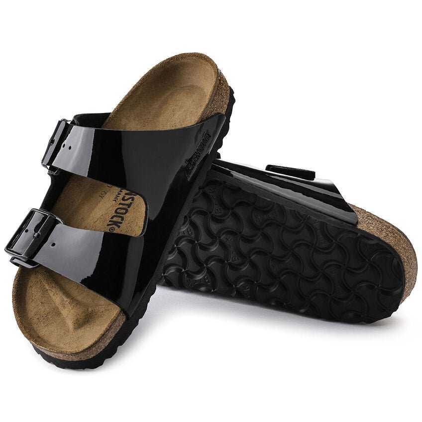 Birkenstock 1005291 Arizona Patent Sandals Black