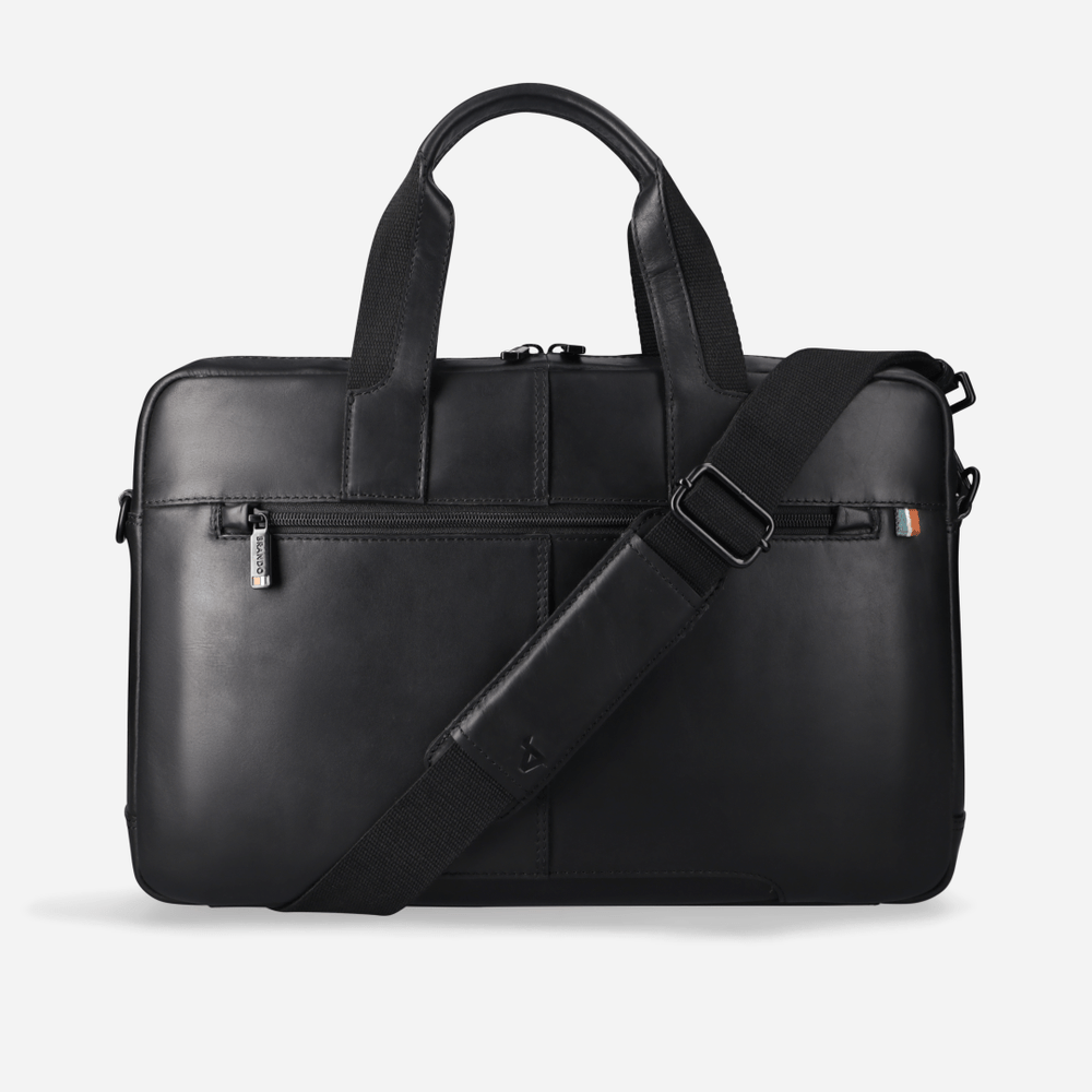 Brando James 15" Slimline Laptop Bag In Black