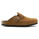 Birkenstock Mens Boston Suede Leather Sandal In Mink