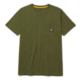 Caterpillar Mens Label Pocket Ss Army T-Shirt