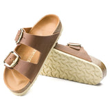 Birkenstock Womens Arizona Big Buckle Oil Leather Sandal In Cognac