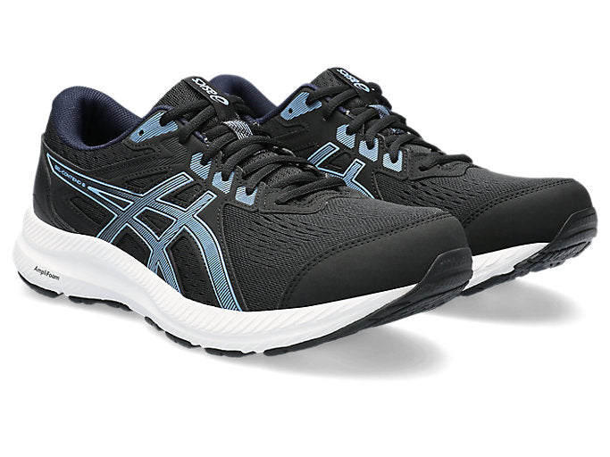 Asics 1011B492 Mens Gel-Contend 8 Shoes 011 Black/Blue Bliss