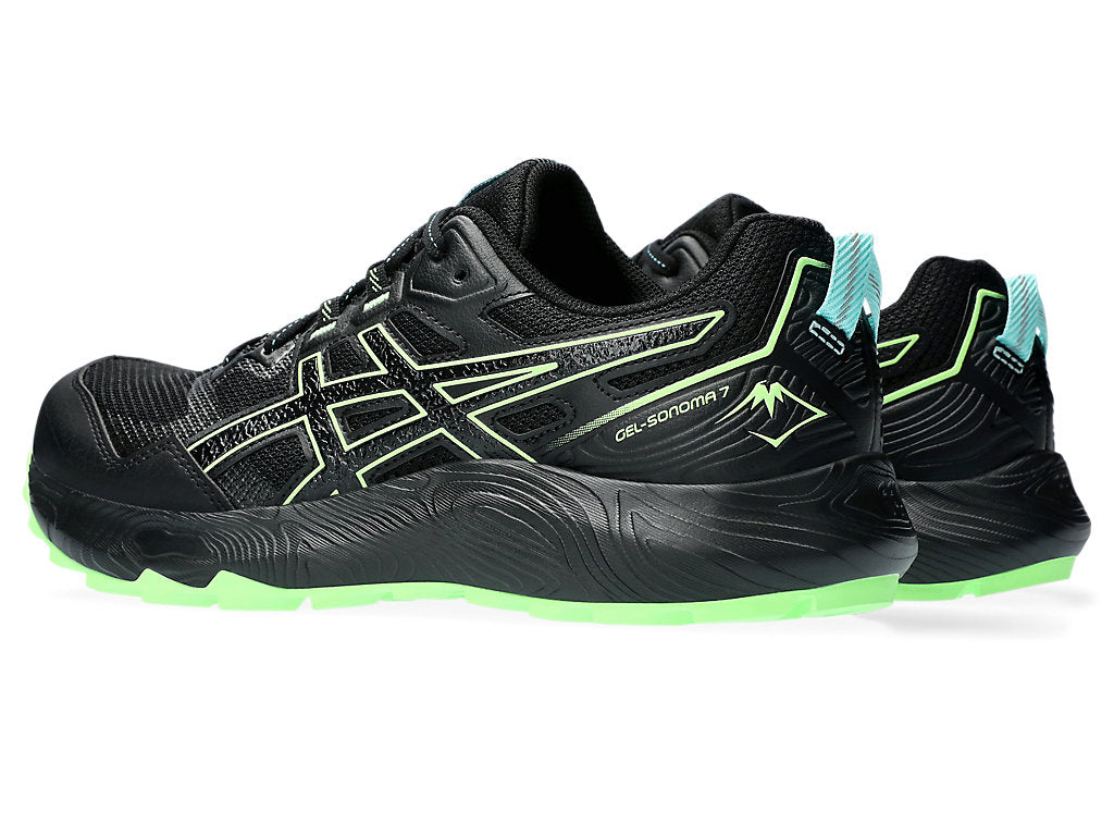 Asics 1011B595 Mens Sonoma 7 Shoes 003 Black/Illuminate Green