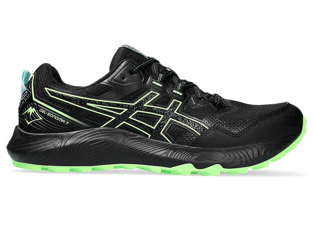 Asics 1011B595 Mens Sonoma 7 Shoes 003 Black/Illuminate Green