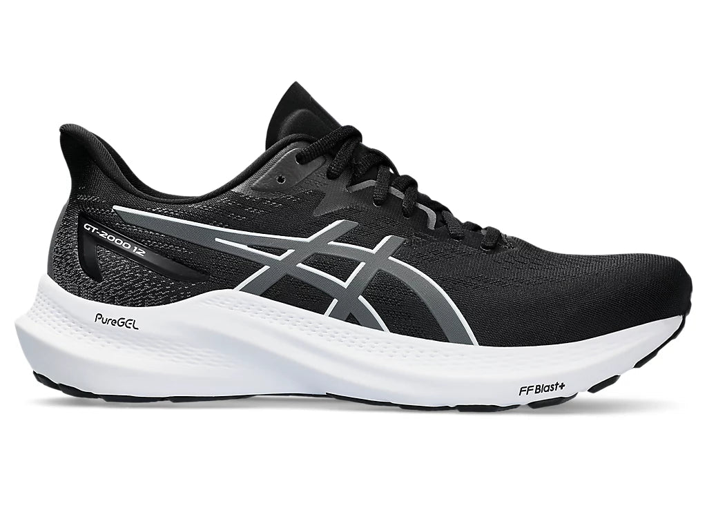 Asics Mens Gt-2000 12 Shoes In Black/Carrier Grey