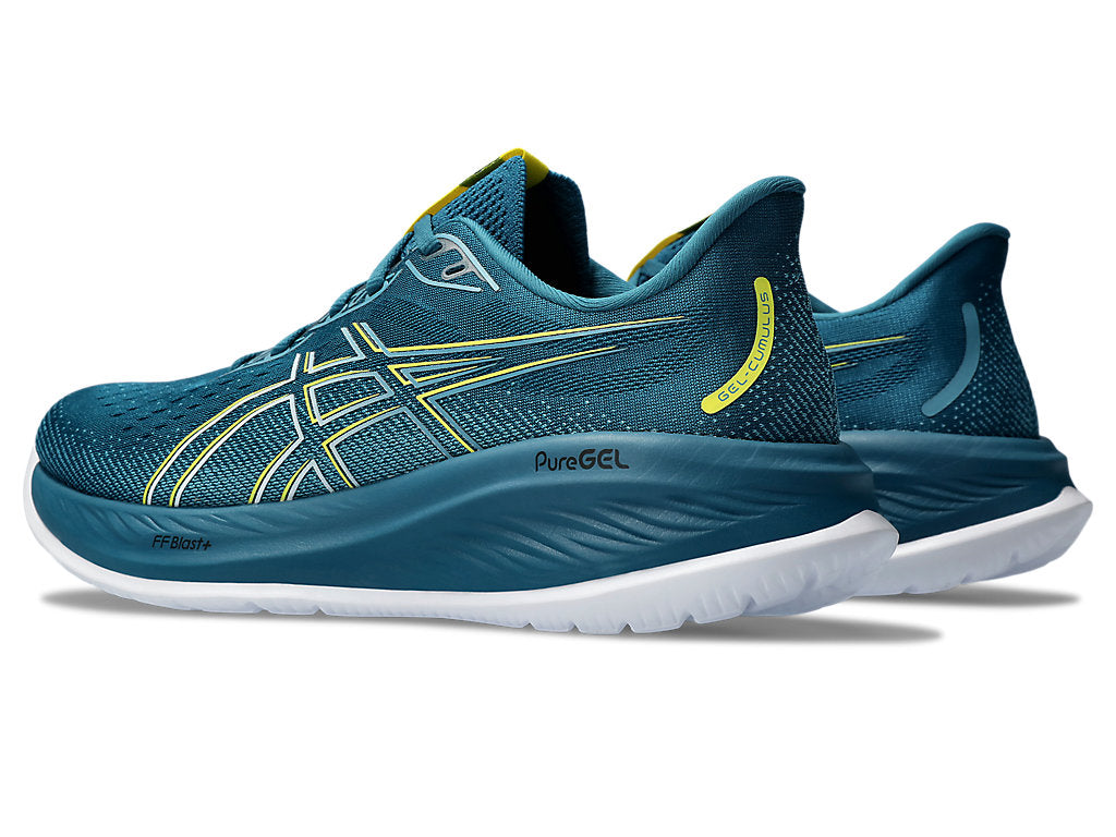 Asics 1011B792 Mens Gel-Cumulus 26 Shoes 400 Evening Teal/Bright Yellow