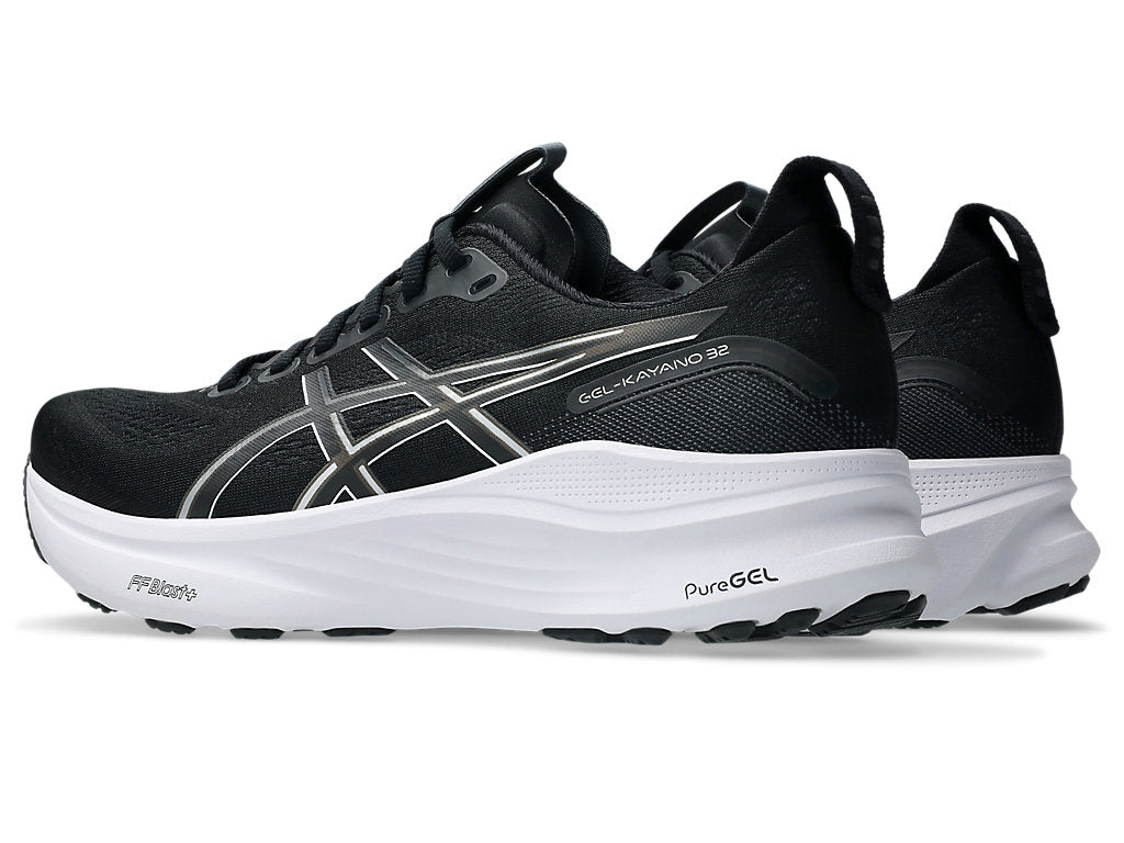 Asics Mens Gel-Kayano 32 Wide Shoes In Black/White