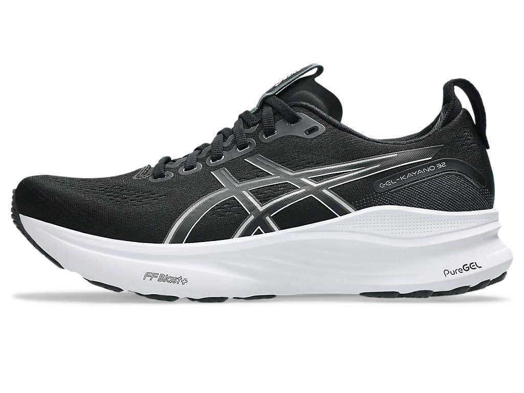Asics Mens Gel-Kayano 32 Wide Shoes In Black/White