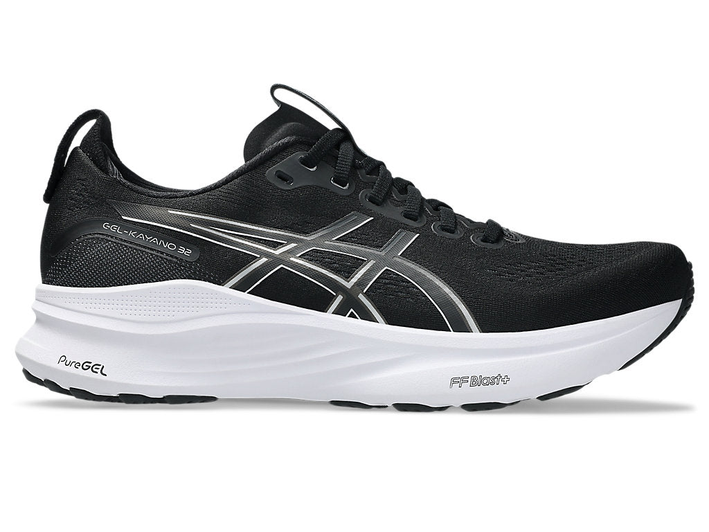 Asics Mens Gel-Kayano 32 Wide Shoes In Black/White