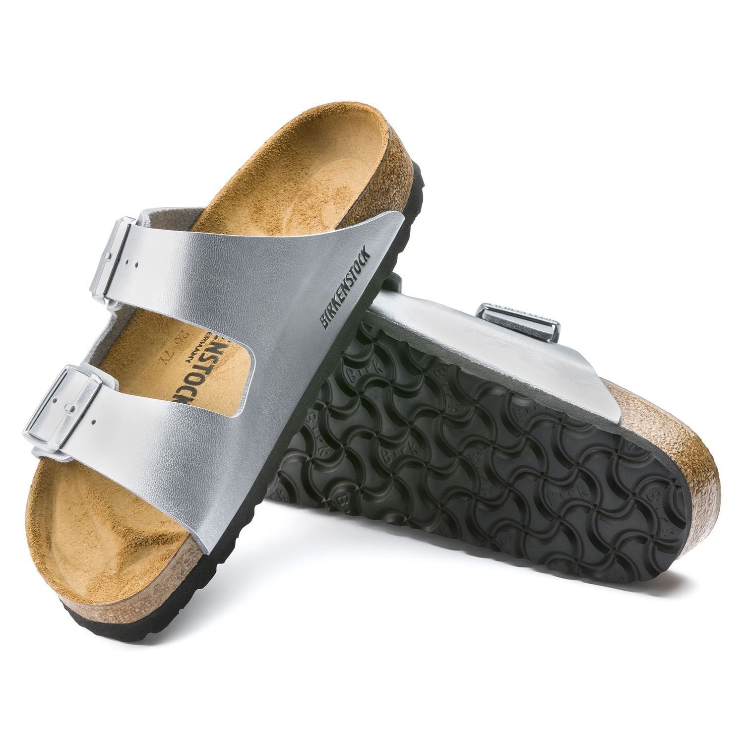 Birkenstock Arizona 1012283 Birko-Flor N Silver