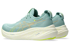 Asics 1012B601 Womens Gel-Nimbus 26 Shoes 301 Light Celadon/Safety Yellow