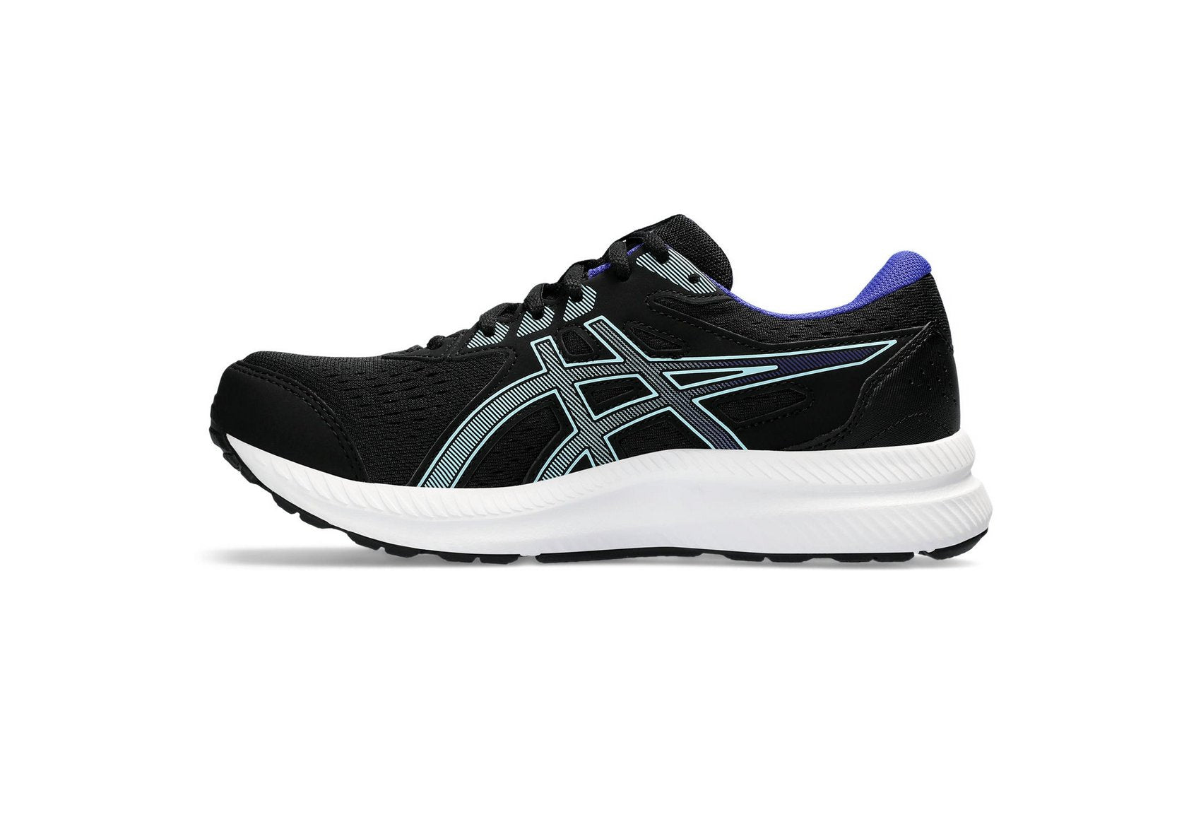 Asics Womens Gel-Contend 8 Shoes In Black/Aquarium