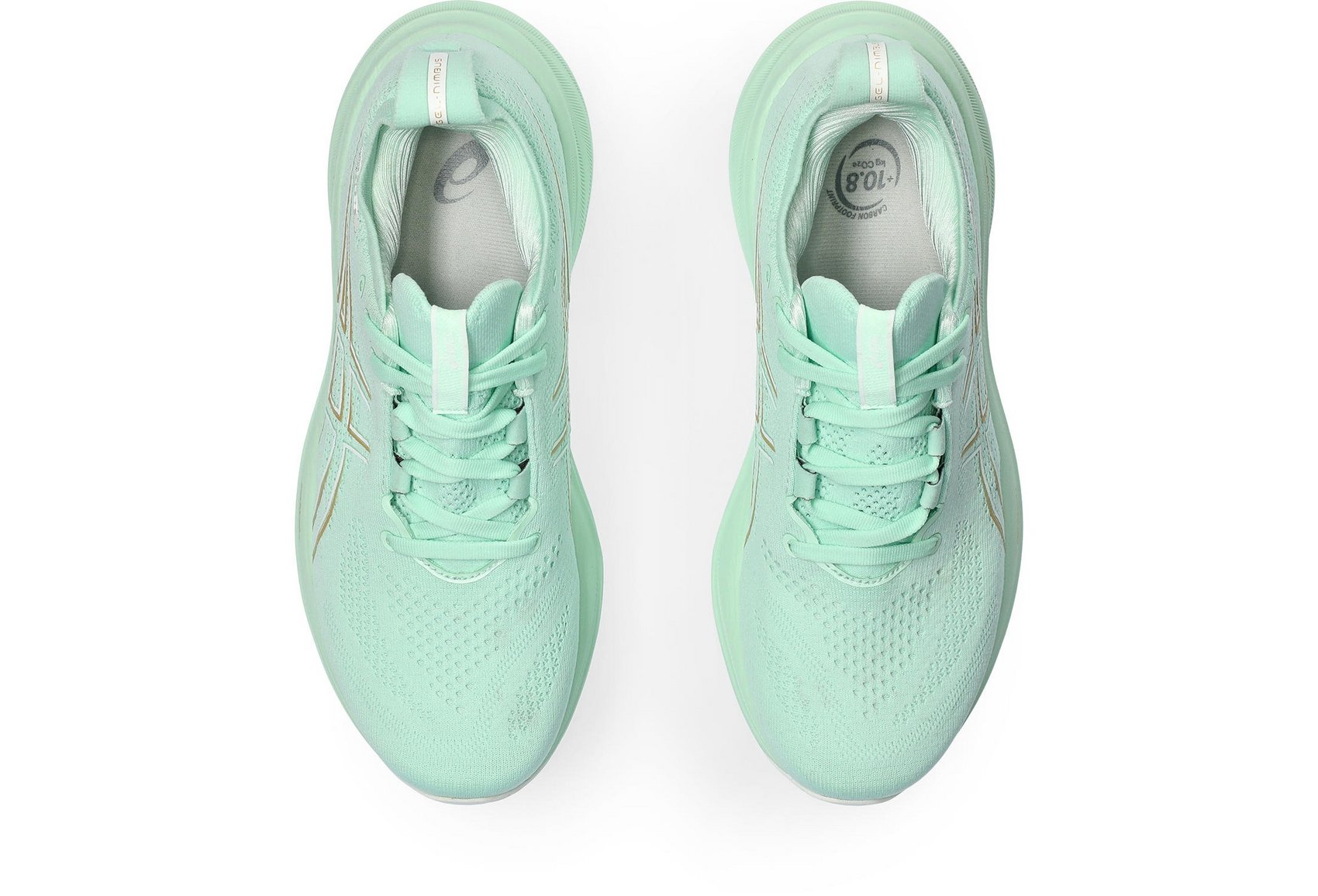 Asics Womens Gel-Nimbus 26 Shoes In Mint Tint/Pale Mint