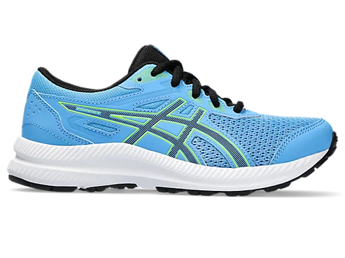 Asics Kids Contend 8 Gs Shoes In Watercape/Black
