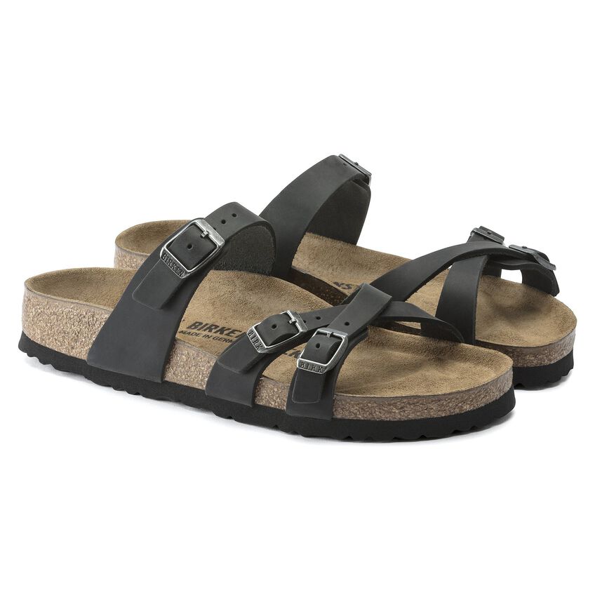 Birkenstock Franca 1021112 Oiled Leather Black