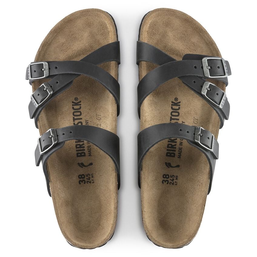 Birkenstock Franca 1021112 Oiled Leather Black