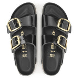 Birkenstock Unisex Adults Arizona Big Buckle Nubuck Sandals In Black
