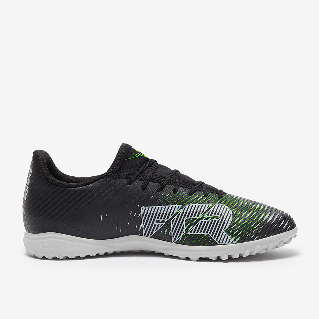 Puma Mens Future 8 Play Tt Running Shoes In Black/Grey/Green