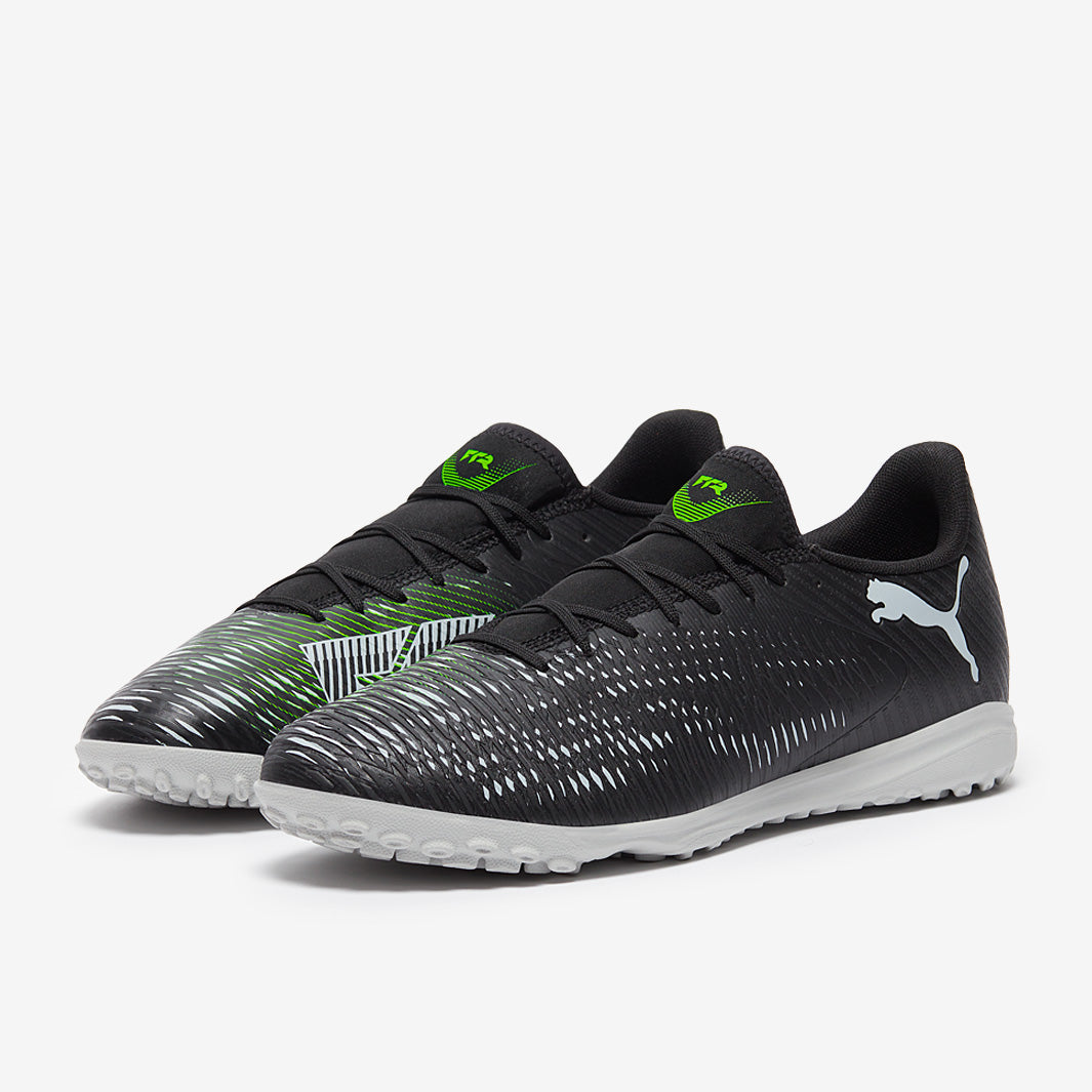 Puma Mens Future 8 Play Tt Running Shoes In Black/Grey/Green