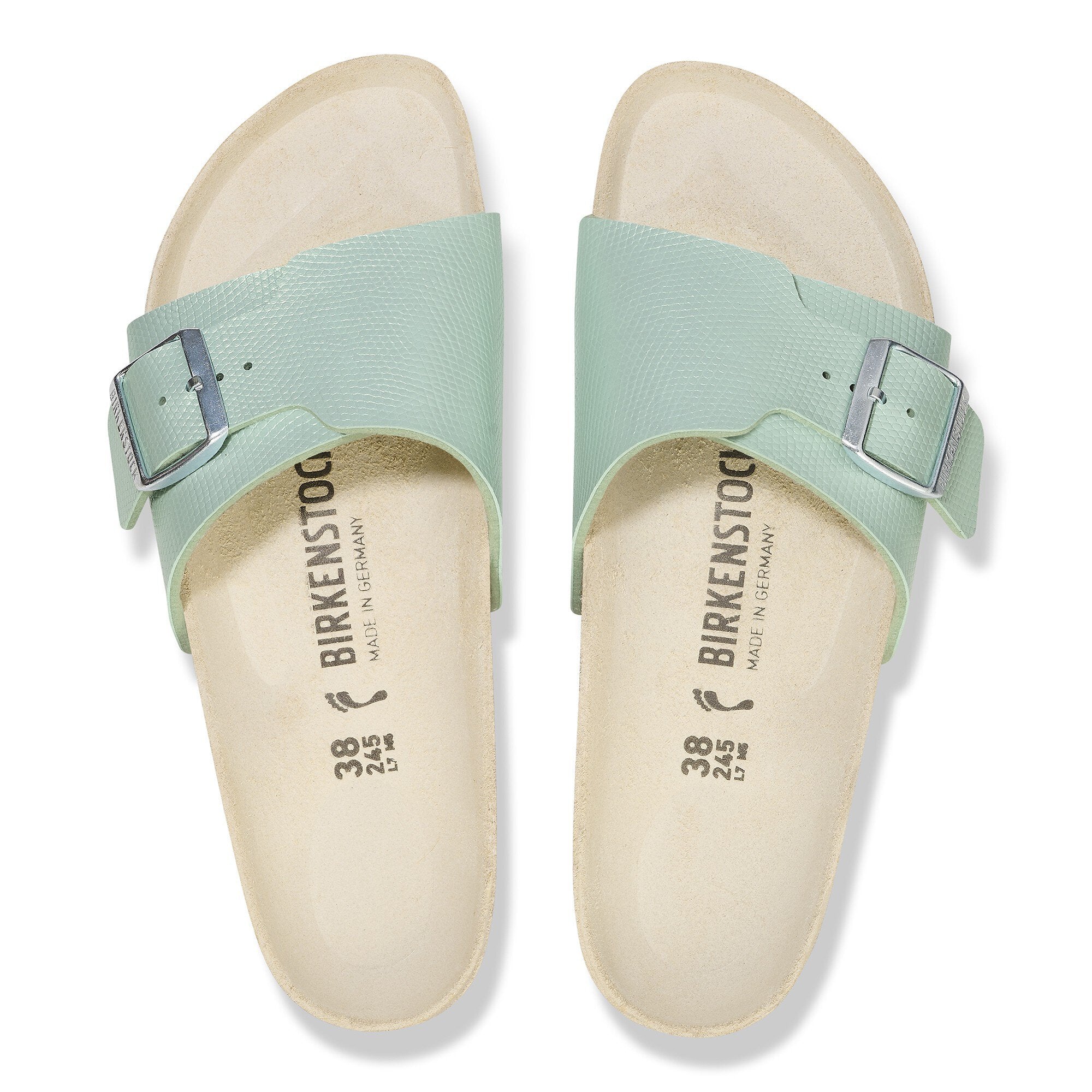 Birkenstock Catalina 1026492 Birko-Flor Embossed Lizard Green