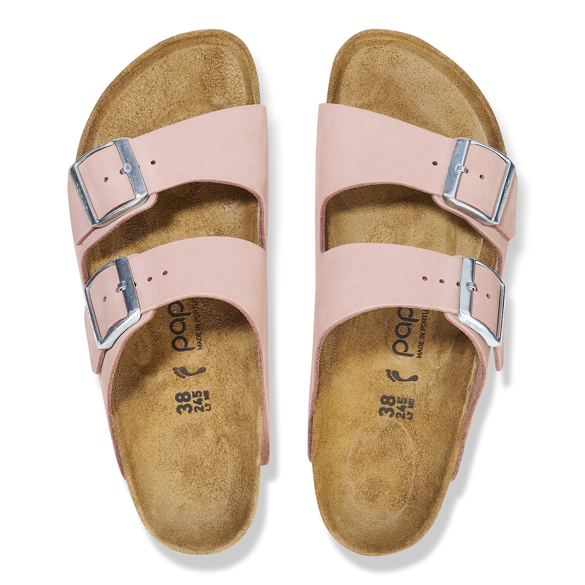 Birkenstock Arizona 1026894 Platform Flex Nubuk Leather Soft Pink