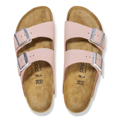 Birkenstock Arizona 1026894 Platform Flex Nubuk Leather Soft Pink