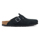 Birkenstock 1027067 Boston Suede Leather Sandals Black