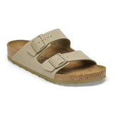 Birkenstock Unisex Arizona Faded Birko-Flor Shoes In Khaki