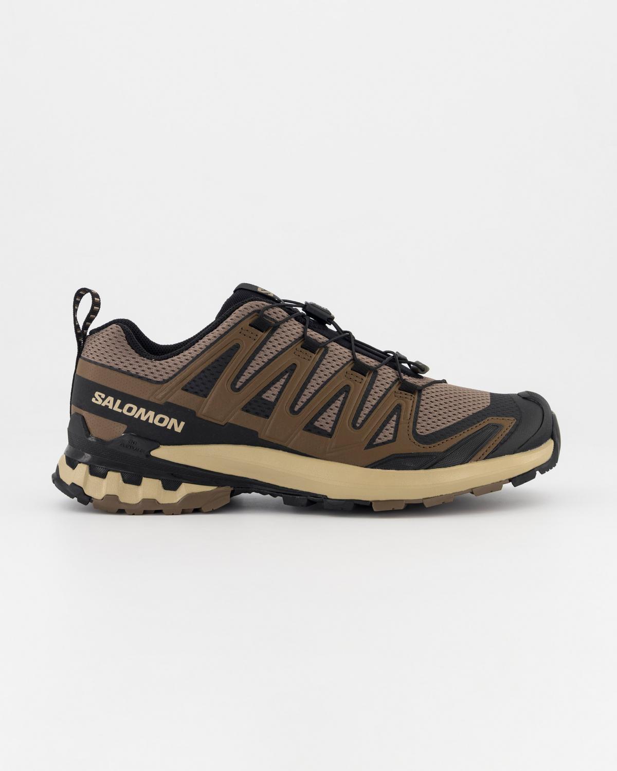Salomon Mens Xa Pro 3D V9 Tan And Black Shoes