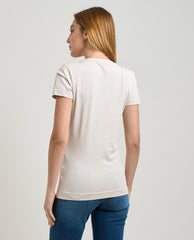 Guess Womens Animal Boxy Print t-Shirts In Stone