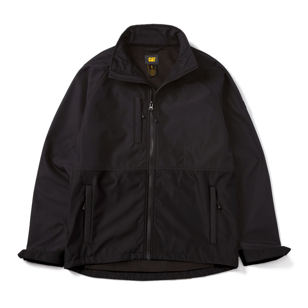 Caterpillar Mens Ripstop Softshell Jacket In Black