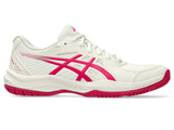 Asics Womens Court Slide Shoes  Cream/Bright Rose