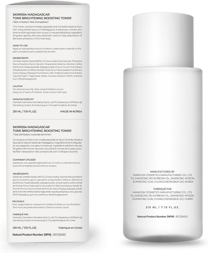 Centella Skin Tone Brightening Boosting Toner