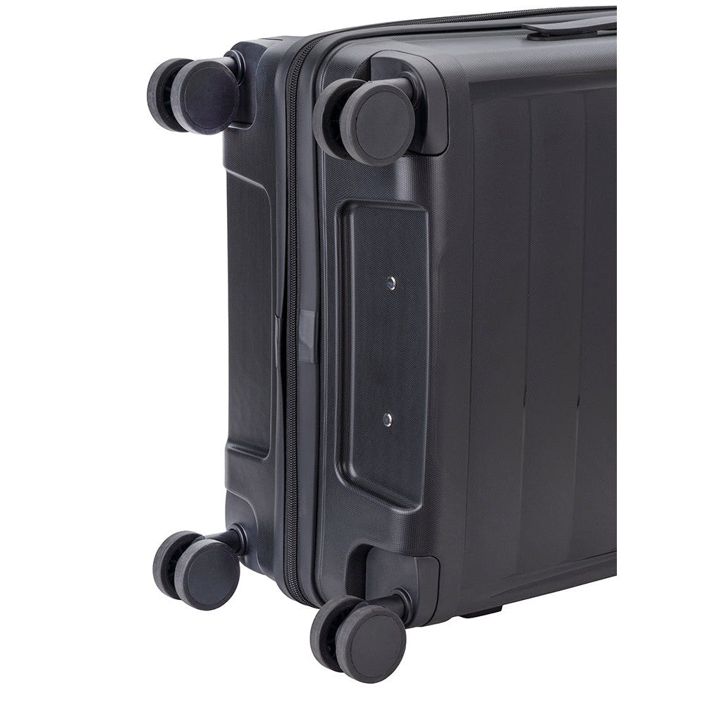 Cellini Voyager Flow 3 Piece Luggage Set In Black