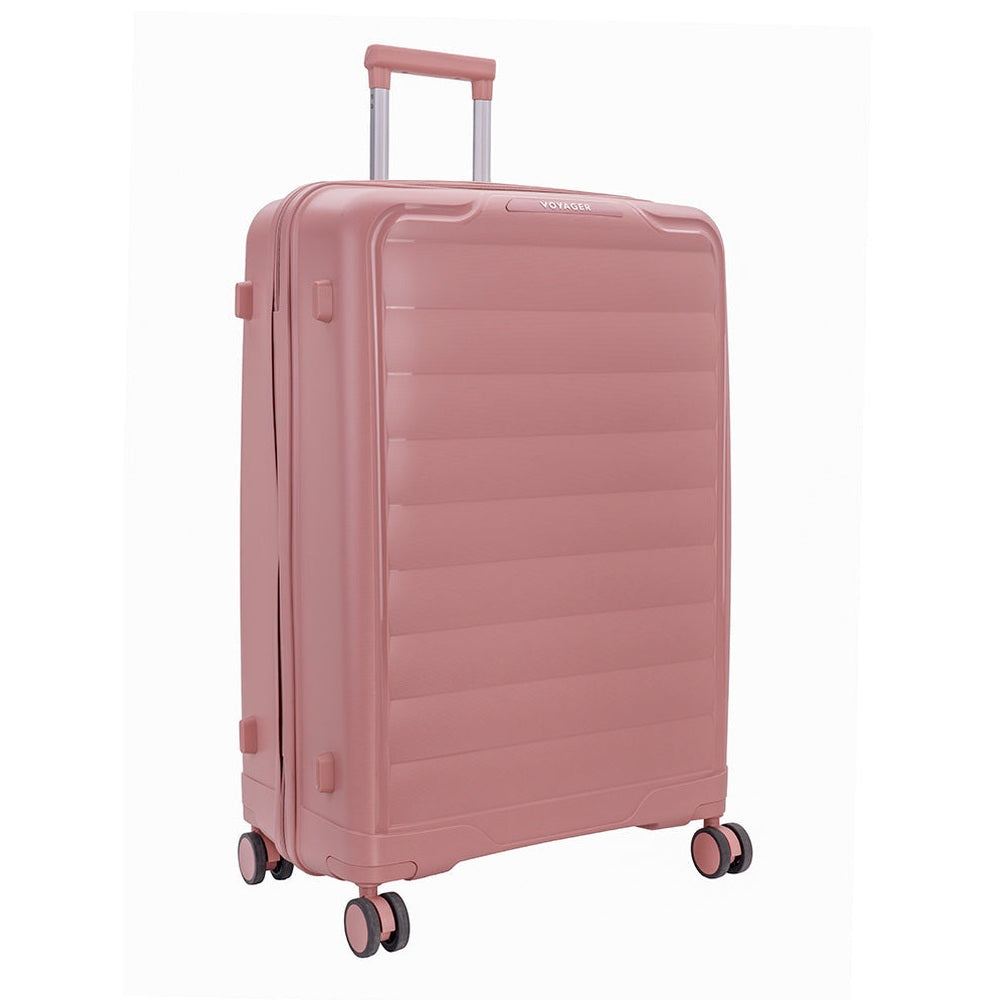 Cellini Voyager Flow 3 Piece Luggage Set In Pink