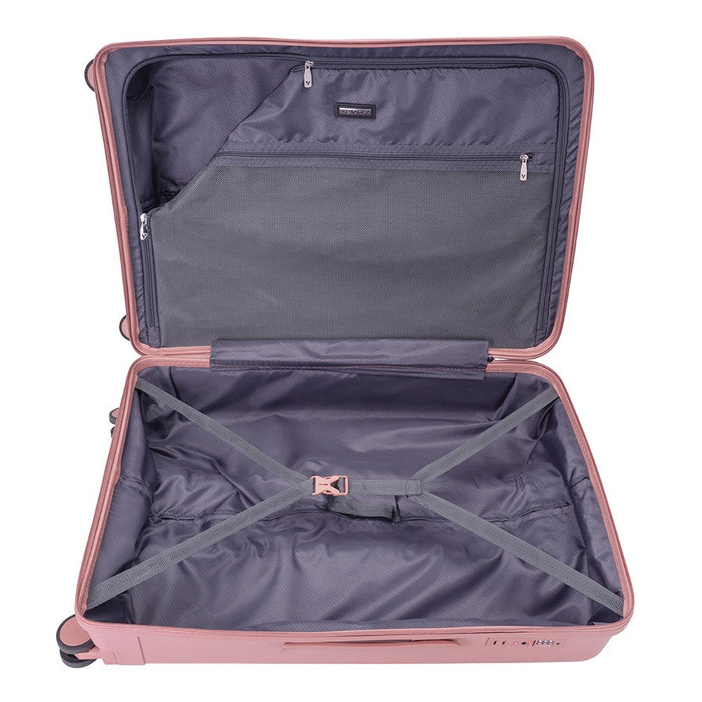 Cellini Voyager Flow 3 Piece Luggage Set In Pink