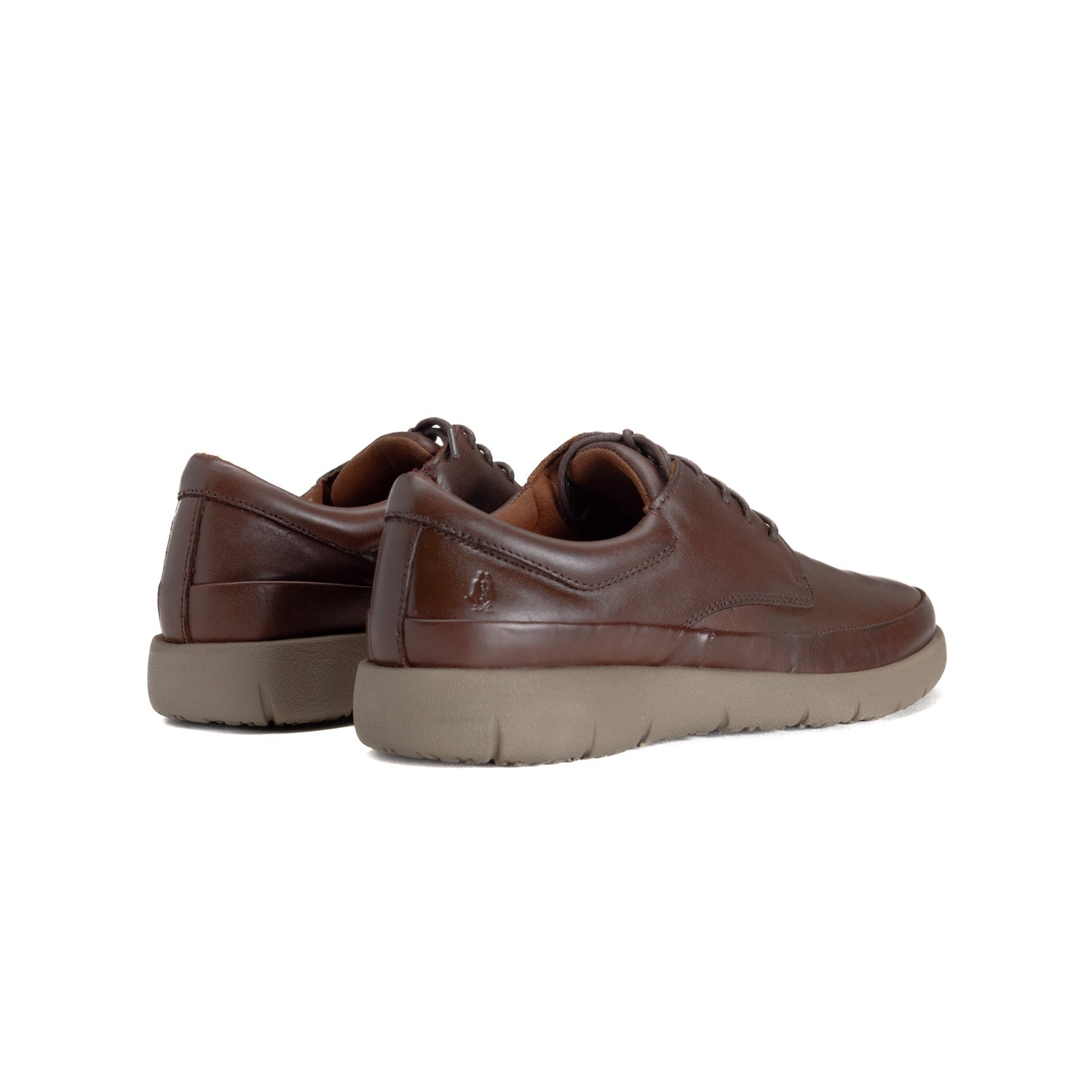 Hush Puppies Mens Stewart Leather Shoes In Brown