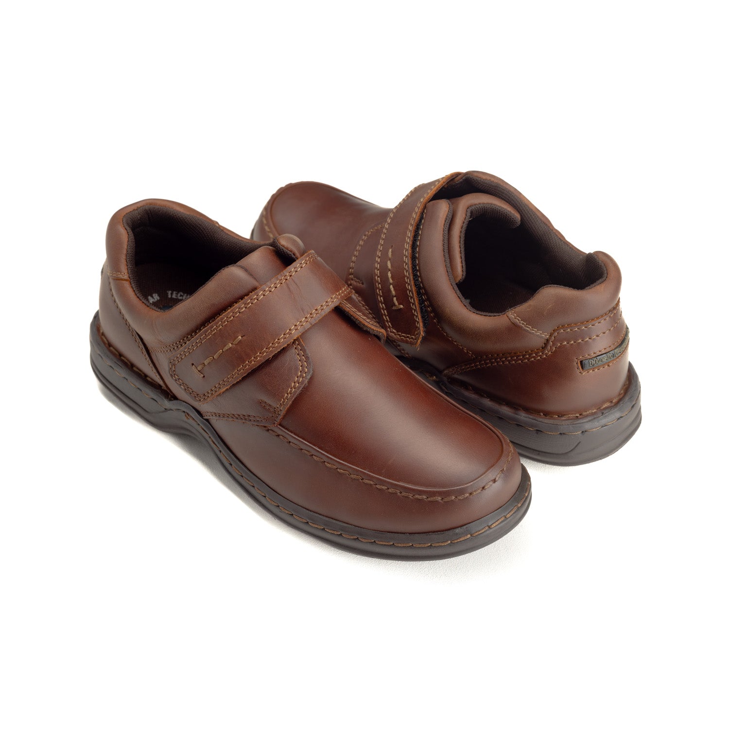 Hush Puppies Albert Leather In Chestnut