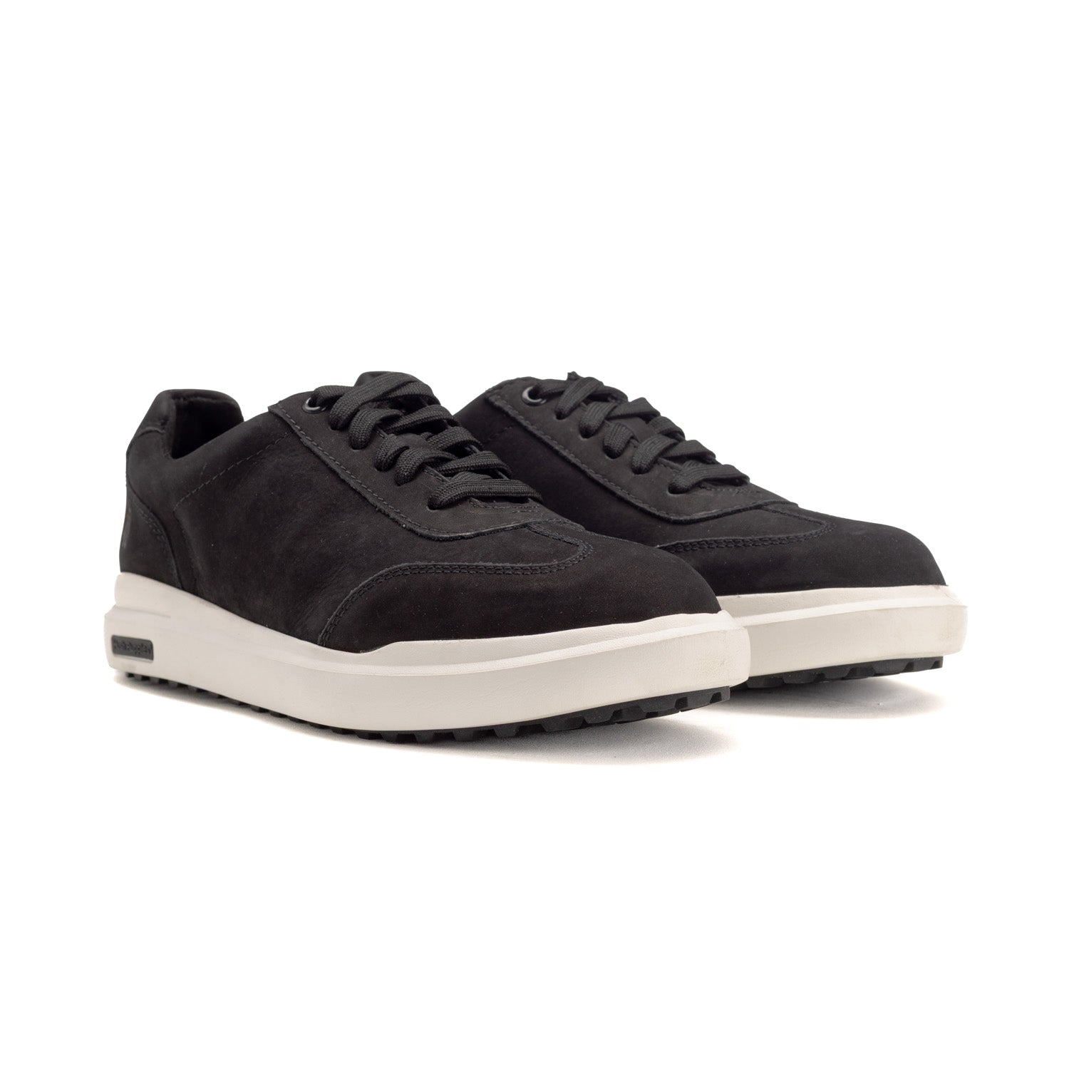 Hush Puppies Mens Seve Nubuck Shoes In Black