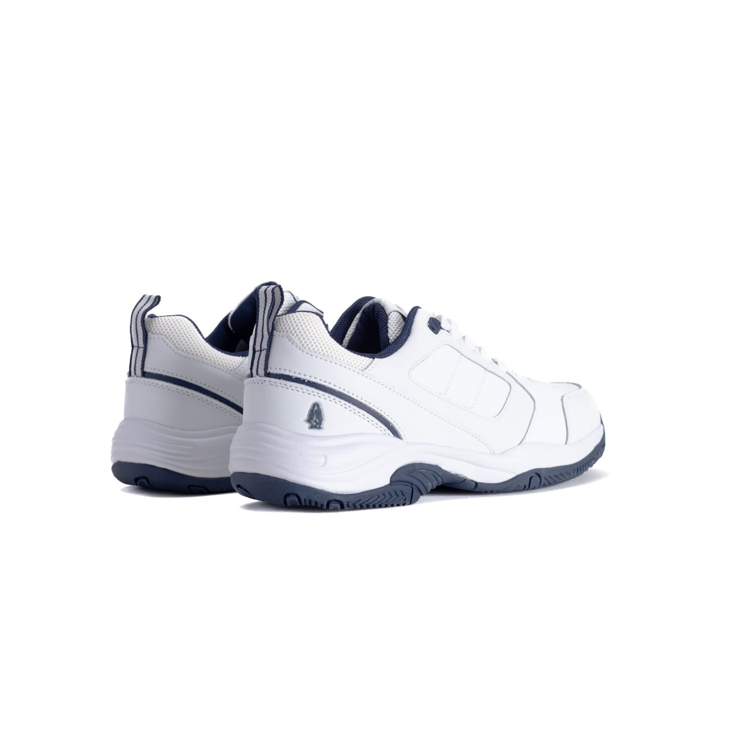 Hush Puppies Mens Gregg Leather Shoes White