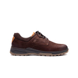 Hush Puppies Mens Alfie Cow Milled Nubuck Shoes Brown