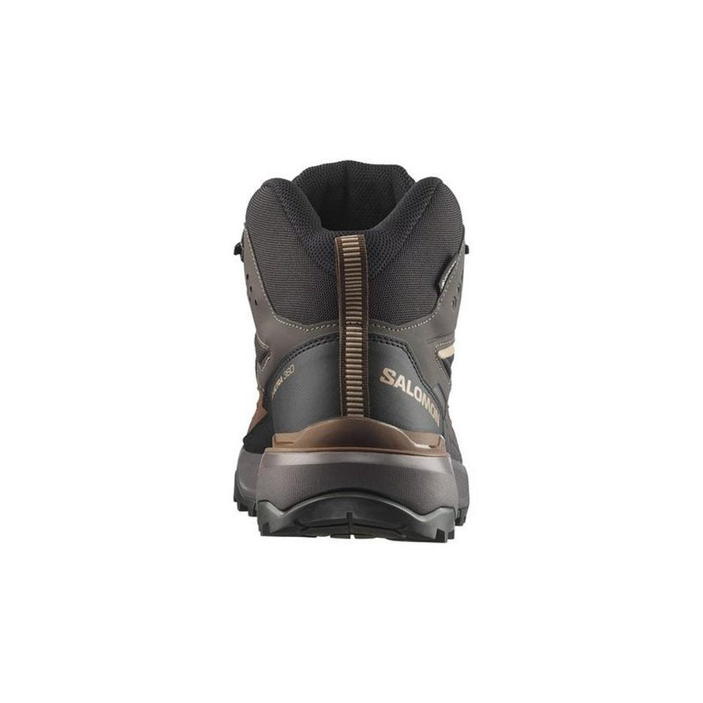 Salomon Mens X Ultra 360 Mid Gore Tex Hiking Boots In Black/Dark Gull Gray/Dark Earth