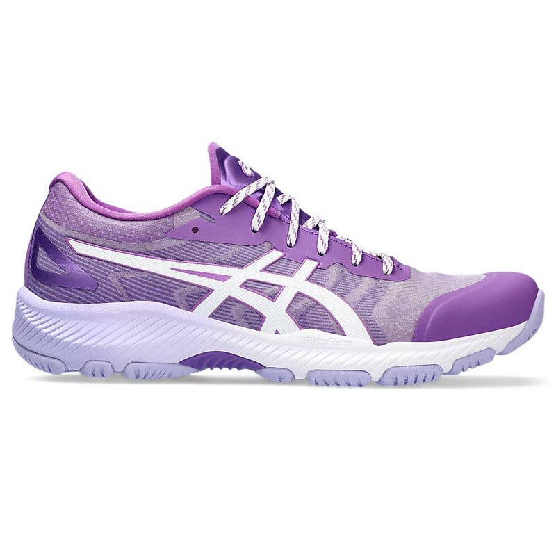 Asics Womens Neetburner Professional Ff 3 Shoes In Cyber Grape/White