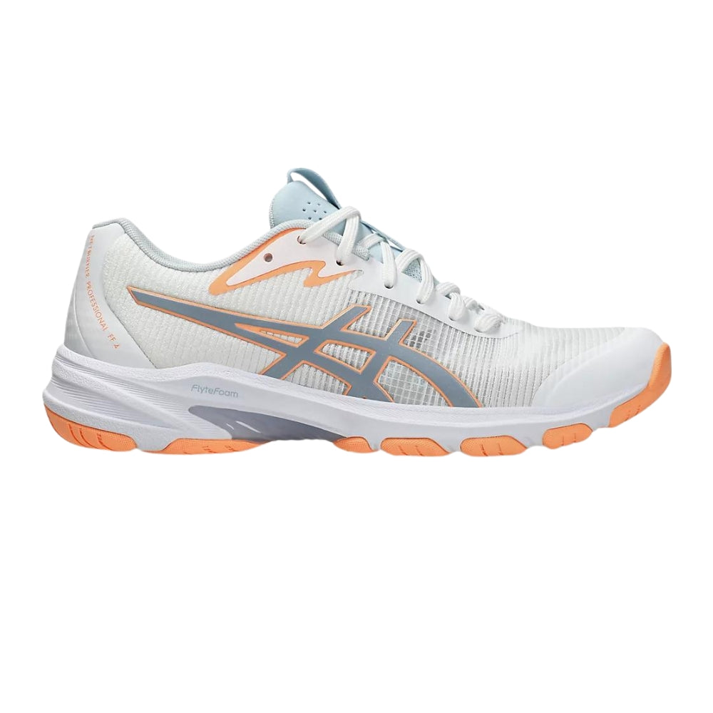Asics Womens Netburner Professional FF 4 In Whitw/Grey Blue