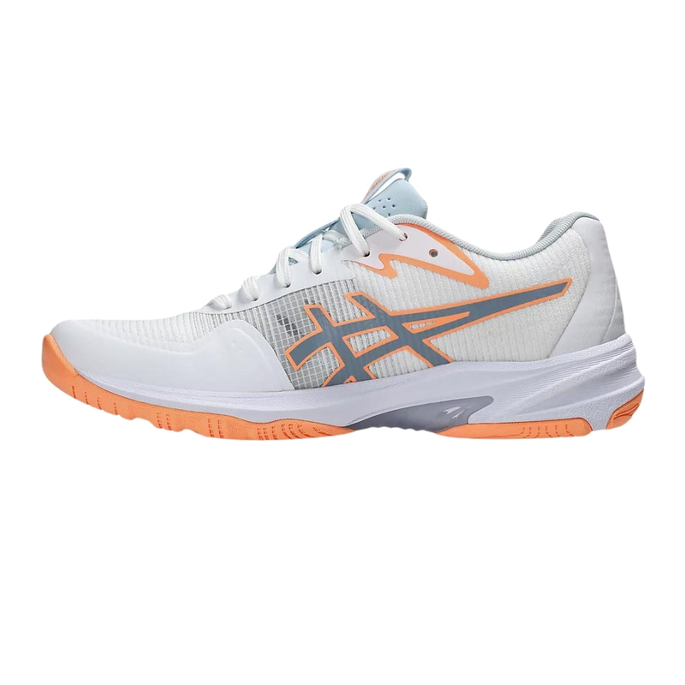 Asics Womens Netburner Professional FF 4 In Whitw/Grey Blue