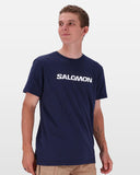 Salomon Boys Core Logo T-Shirt In Blue Nights